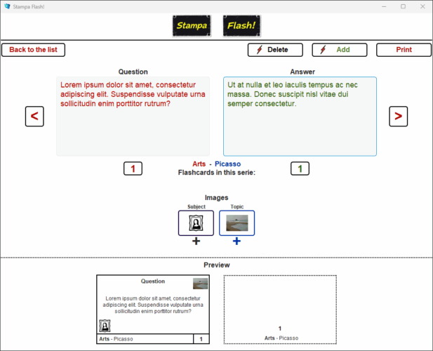 Stampa Flash! - Edit a serie Stampa Flash! - Edit a serie