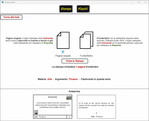 Stampa Flash! - Stampa serie Stampa Flash! - Stampa serie